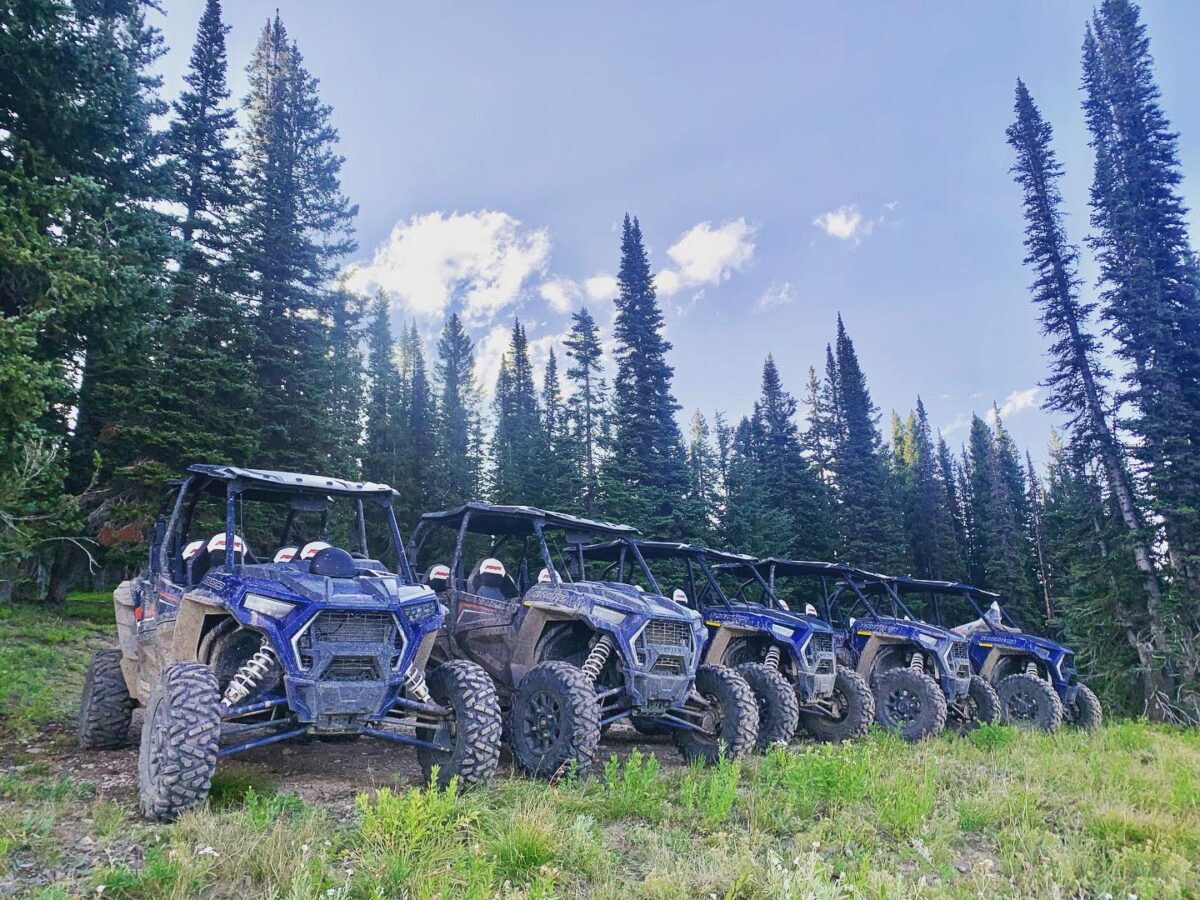 RZR adventure in Colorado with mountain views and open terrain