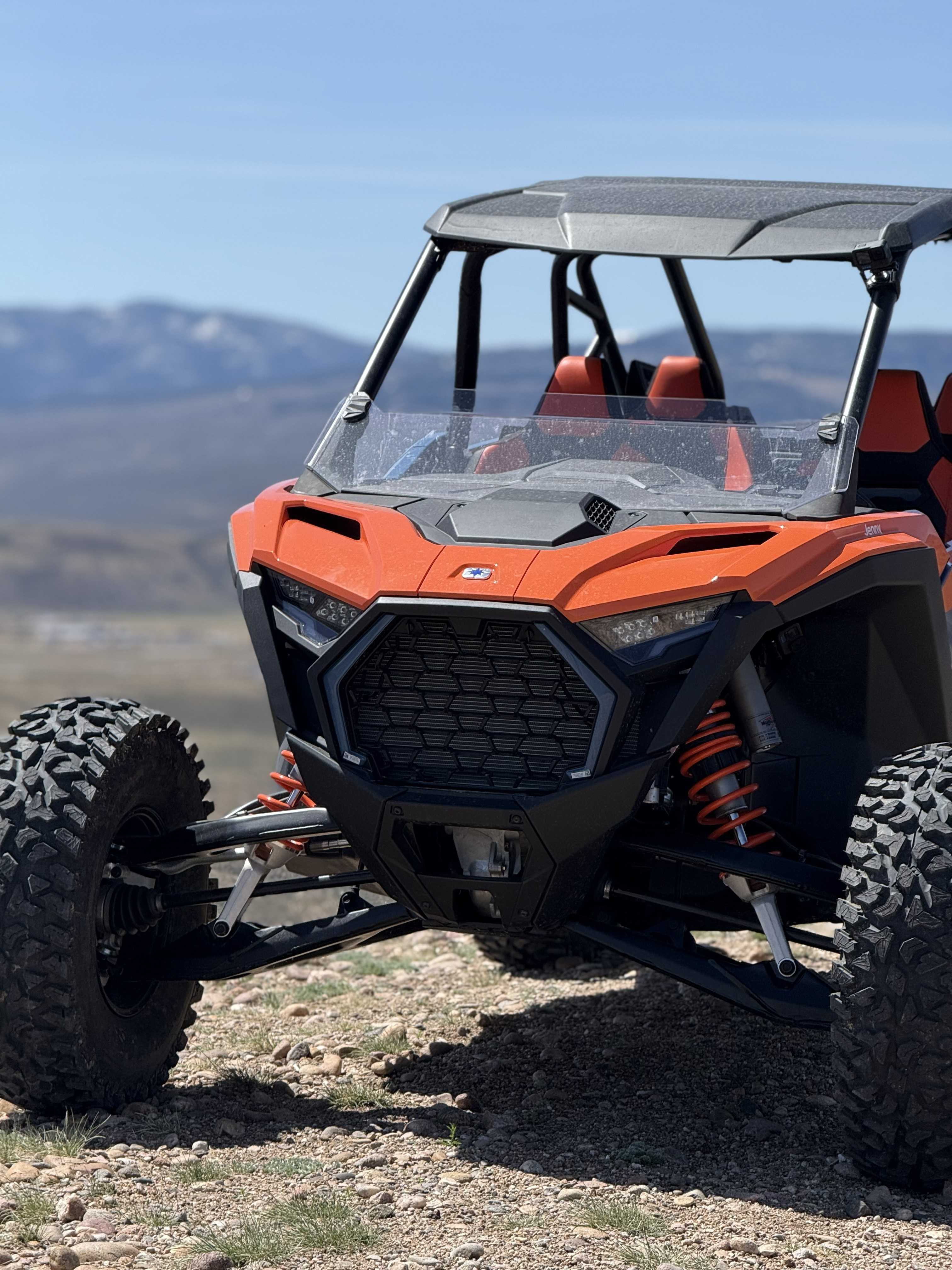 Polaris RZR riding open terrain near Wolford Mountain and Kremmling