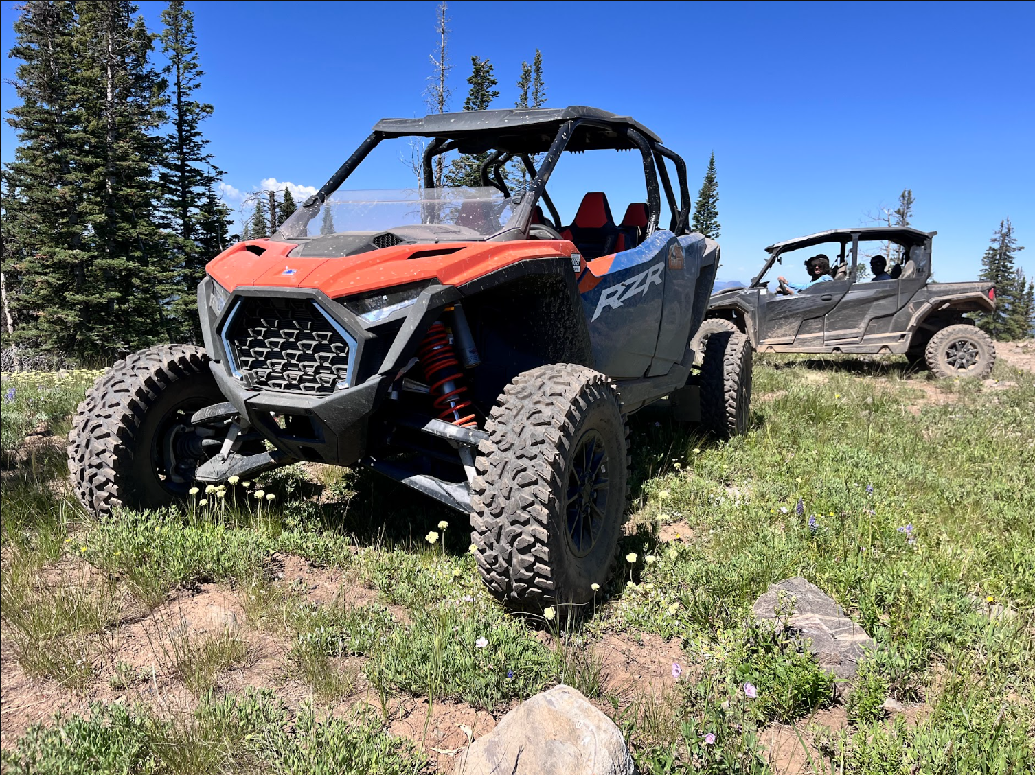RZR rental GPS and route guidance for a North Routt trail ride