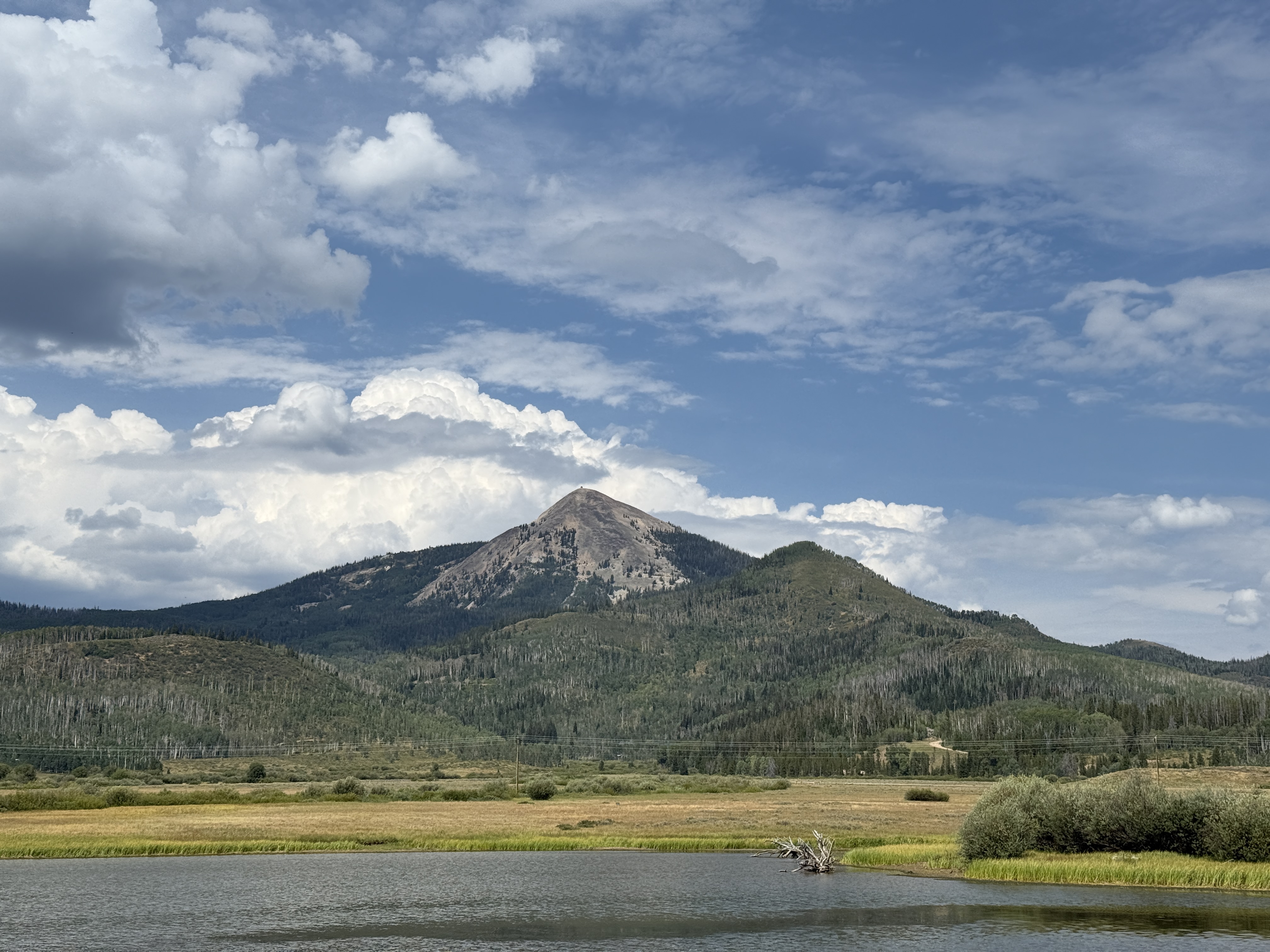 Scenic North Routt trail near Steamboat Springs Colorado